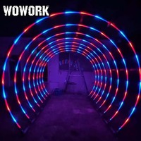 Cadre d'arche lumineux néon RGB WOWORK 2026 pour la décoration de mariage, de fête et d'événements