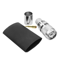 Prix usine Connecteur coaxial RF TNC mâle 50 Ohms à sertir et à souder pour câbles RG8 RG213 RG214 LMR400 en stock