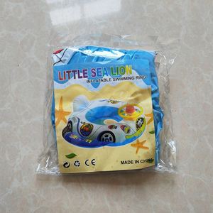 Cartoon Steering Wheel Baby <b>Pool</b> <b>Float</b> <b>Inflatable</b> Car Horn Seat Ring for Kids - Product Image 3