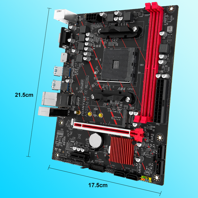 JGINYUE A520M-H M-ATX Motherboard Supports Socket AM4 4000 Series and 5000 Series CPU Processors DDR4 Dual Channel for Desktop