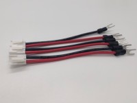 Konektor Molex 2pin 18AWG Kabel Daya Merah Hitam dengan Konektor Terminal Cincin Y Fork