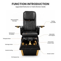 Nouvelle conception de station de salon de manucure, équipement de massage des pieds électrique inclinable, spa pour les pieds, chaise de pédicure de beauté