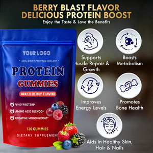 Complément Nutritionnel Sportif Personnalisé OEM : Gommes de Protéines de Lactosérum avec Acides Aminés et Créatine pour l'Énergie et l'Entraînement Musculaire - Product Image 3