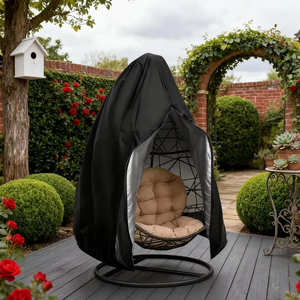 Funda Protectora para Silla Colgante de Tela Oxford de Alta Calidad, Impermeable, Resistente a la Intemperie, con Cierre, para Muebles de Patio Exterior - Product Image 1