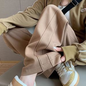 <span class=keywords><strong>Pantaloni</strong></span> della <span class=keywords><strong>tuta</strong></span> lunghi piatti foderati in pile nuovi autunno inverno snelliti Casual a vita alta larghi a gamba dritta Plus-Size - Product Image 6