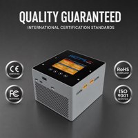 Chargeur/Déchargeur HOTA F6+ AC/DC 1000W 4 Canaux 250W par Canal 1-6S pour Modèles Réduits d'Avions FPV RC