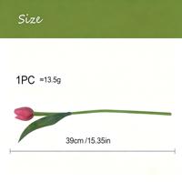 Rangkaian Bunga Tulip Artifisial untuk Pernikahan, Buket, Dekorasi Meja, Acara, Perjamuan, Perlengkapan Hotel, Natal, Paskah