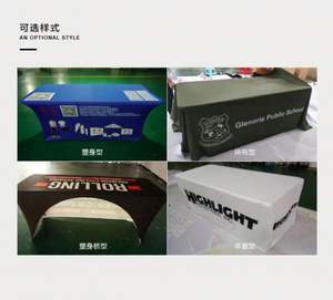 Mantel de Spandex elástico hecho a mano, cubierta de mesa impresa para ferias comerciales y uso doméstico - Product Image 3