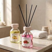 Diffuseur de parfum aux fruits en verre coloré, écologique et longue durée, pour salle de bain et chambre à coucher, 130 ml