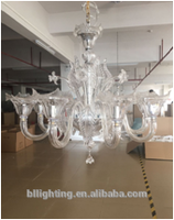Décor à la maison moderne d'escalier en verre éclairage intérieur lustre en verre de murano lampe Offre Spéciale moins cher murano éclairage usine en gros