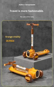 Patinetes Plegables para Niños al por Mayor, de 1 a 12 Años, con 3 Ruedas, 3 en 1, Plegado con un Botón, con Música y Luces Intermitentes - Product Image 3
