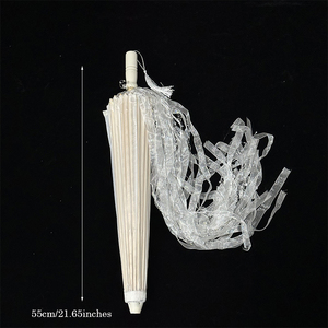 Precioso Paraguas LED Chino Japonés con Borlas que Brillan en la Oscuridad, Paraguas Luminoso Artesanal, Accesorios para Fotos de Hadas Hanfu - Product Image 6
