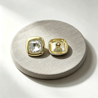 Boutons en métal CF Fashion, boutons personnalisés en alliage de zinc, fabricant d'accessoires vestimentaires en gros, faible MOQ, usine