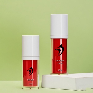 15ml/30ml Matte Frosted Transparent Skin Care Cosmetic <b>Containers</b> Plastic Diy Makeup Airless Lotion Vacuum Travel Bottle - Product Image 2