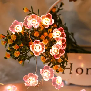 Cherry Flower LED Copper Wire Light String Christmas LED Holiday Decorative LED Decoration Lights Lights For Christmas