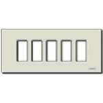 Piastra in alluminio 16,6 x 7,5 x 0,6 con chiusura a scatto dorata per accessori di cablaggio - Product Image 1
