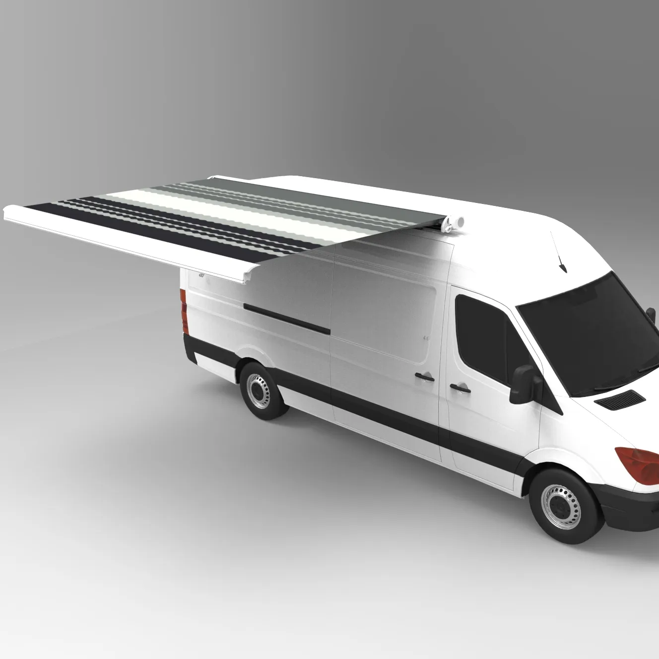 Awnlux RV van auvent Camping-car auvent cassette complète auvent rétractable manuel extérieur pour camping-car camping-car