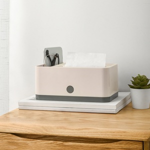 Moderna Caja de Pañuelos de ABS para Escritorio con Diseño de Cierre a Presión, Estilo Simple, Unidad de Almacenamiento de Pañuelos Faciales - Product Image 4