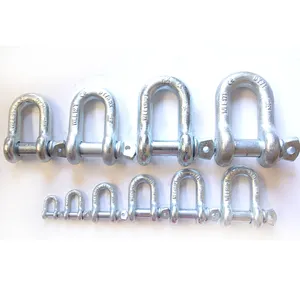 D iron shackle insulator for wire lifting carbon steel rigging accessories stainless steel d shackle
