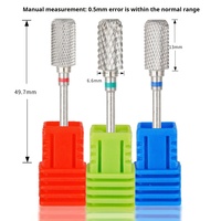 Têtes de ponçage pour gel UV, embouts de ponceuse à ongles en carbure, outils professionnels portables pour manucure