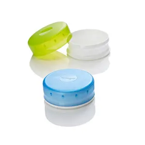New Design Plastic Round Seal Waterproof Soap Bar Case Box For Home Outdoor Traveling