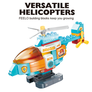 Tùy Chỉnh DIY Máy Bay Trực Thăng Đồ Chơi Xây Dựng Khối Thiết Lập Giáo Dục Cậu Bé Quà Tặng Gạch Máy Bay Trực Thăng Đồ Chơi Gạch Tăng Cường Khả Năng Đọc - Product Image 2