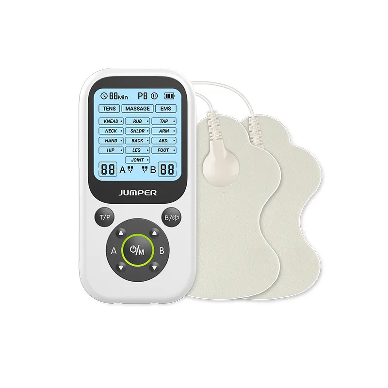 JPD-ES210 JUMPER 3 en 1 TENS Unit EMS Stimulateur musculaire Acupuncture Massage corporel Thérapie numérique Masseur Electrostimulateur