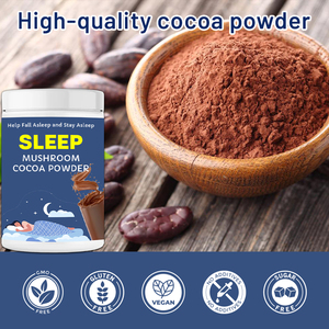 <span class=keywords><strong>Polvo</strong></span> de hongo Reishi orgánico con etiqueta privada con <span class=keywords><strong>cacao</strong></span> en <span class=keywords><strong>polvo</strong></span> L-teanina compatible con el estrés y el sueño Reishi Hot <span class=keywords><strong>Cacao</strong></span> Sleep Powder - Product Image 2
