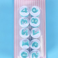 Moule en plastique pour 26 lettres majuscules, minuscules et chiffres, outils de pâtisserie pour impression, estampage et découpe, démoulage facile