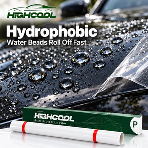 HIGHCOOL - Película Protectora de Pintura TPU Transparente para Carrocería de Automóvil, Película Autoadhesiva de Protección para Accesorios de Auto - Product Image 1
