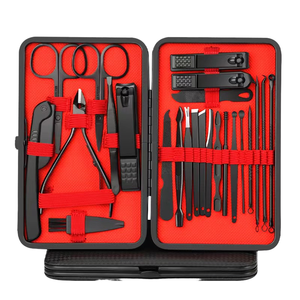 ชุดอุปกรณ์ดูแลเล็บมือและเล็บเท้าอเนกประสงค์ 7 in 1 สำหรับการเดินทาง 24 ชิ้น ทำจากสแตนเลสสตีล บรรจุในกล่องหรูหรา เหมาะสำหรับเป็นของขวัญงานแต่งงาน - Product Image 1