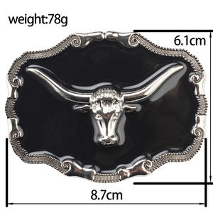 JIAXU Groothandel Op Maat Gemaakt Logo Luxe 3D Paardenriemgesp Vintage Western Cowboy Stijl Hittetransfer Gedrukt Messing Zinklegering - Product Image 3
