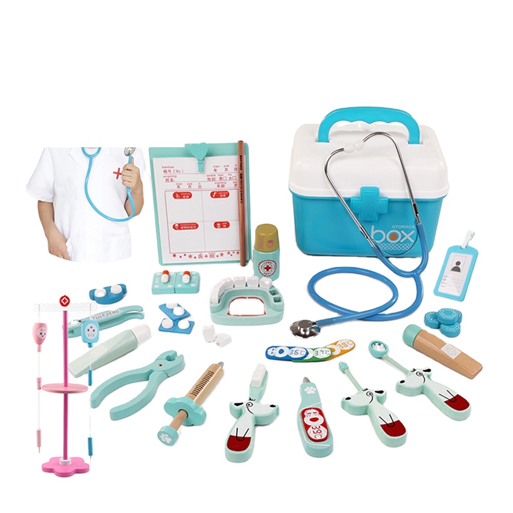Детские имитационные игры на заказ, набор медицинского оборудования, игрушки, набор докторских инструментов, игрушка