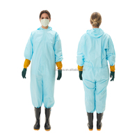 Combinaison jetable de combinaison de protection de travail non tissée microporeuse antistatique respirante avec le capot