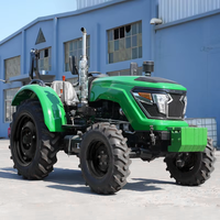 Tracteur Agricole Compact 4x4 le Plus Vendu, Mini-Ferme 4 Roues Motrices avec Pompe, Engrenages, Boîte de Vitesses et Accessoires Complets