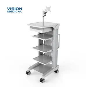 High Cost Performance The Positioning Spring Arm Can Hover Accurately Endoscopy Trolley Emergency Crash Cart