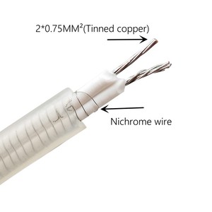 220V 30 Wát song song công suất không đổi cáp sưởi ấm Silicone cao su cống ống rã đông nóng dây cáp - Product Image 2