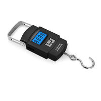 Báscula Digital Colgante para Equipaje, 50 kg/10 g, Doble Precisión, Electrónica, Portátil, Compacta, para Pesca, Viajes, Compras, Balanza de Peso