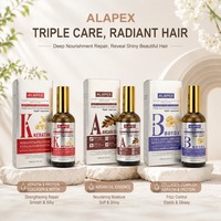 Serum Rambut Organik ALAPEX Keratin Minyak Argan Kolagen Menutrisi Memperbaiki Menghaluskan 100ml Untuk Penggunaan di Rumah
