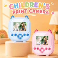 Appareil photo pour enfants S5 AI avec impression vocale, 1300 mAh, thermique sans encre, écran 2,4 pouces, cadeau de Noël, cadeau de vacances, cadeau jouet, OEM