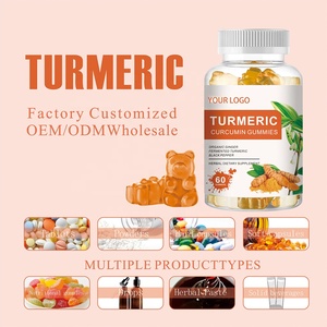 Gummies de Curcuma et Curcumine OEM pour la Santé et l'Énergie des Adultes, 60 Comprimés, 2 Gummies par Dose, Durée de Conservation de 24 Mois - Product Image 2