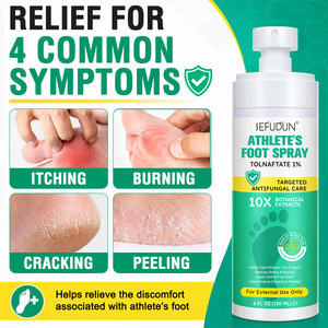 SEFUDUN Spray Antihongos para Pies con 1% de Tolnaftato, Tratamiento para Hongos en el <span class=keywords><strong>Pie</strong></span> de Atleta, Hongos en el <span class=keywords><strong>Pie</strong></span>, Picazón Deportiva y Tiña - Product Image 3