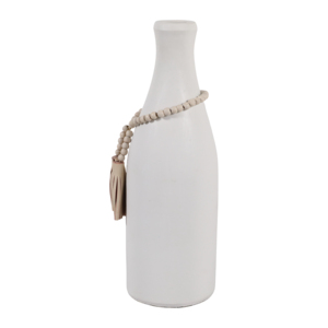 Vaso in terracotta con decorazione a nappine per l'arredamento del soggiorno, stile moderno per la casa. - Product Image 6