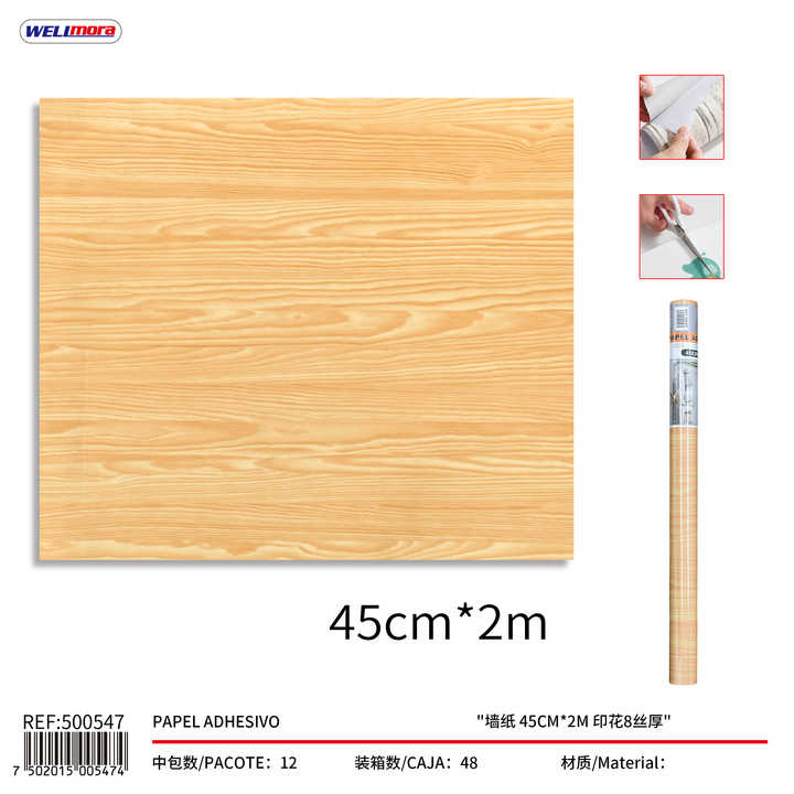 Wood Grain Wallpaper 45CM*2M for Decking