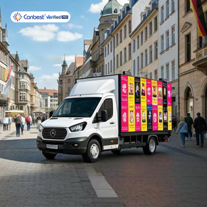 Écran LED mobile pour camion, affichage commercial international en Australie et en Allemagne, écran de <span class=keywords><strong>location</strong></span> couleur pleine pour fourgonnette - Product Image 1