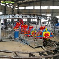 Manège à manivelle sans fondation, modèle de remorque portable personnalisable pour attraction de fête foraine