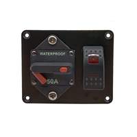 Panel de disyuntor de montaje en superficie de encendido y apagado con interruptor basculante LED rojo A para Boa