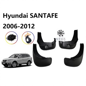 Guardabarros para Hyundai Santa Fe Classic 2006-2012, Deflectores de Neumáticos Traseros Izquierdos de Plástico Negro - Product Image 5