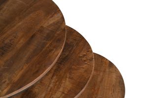 Juego de mesas de centro de diseño moderno de alta calidad, juego de 3 mesas de centro redondas de hierro/madera, muebles para sala de estar, colección a precio de mayoreo. - Product Image 4