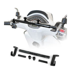 Normes de production élevées Xilla Extension de guidon de moto en alliage d'aluminium noir Cossbar pour Vespa Sprint Primavera - Product Image 1